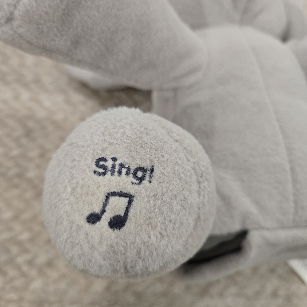 Baby GUND Animated Flappy  Elephant Plush Gray 12" Peek A Boo Ears Hang Low - Picture 10 of 10